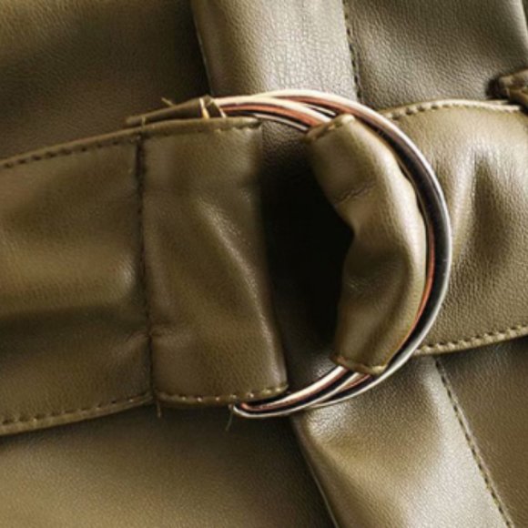 Leather bract leather trouser woman - Picture 8 of 9